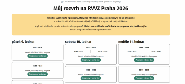 Otevíráme první programy – a další se chystají!